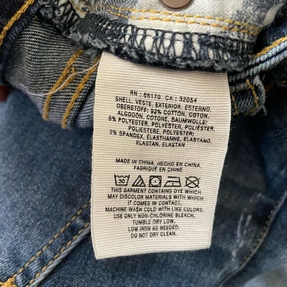 ANTHROPOLOGIE PILCRO Gold Foil Dipped Jeans Size 25 - Picture 11 of 11